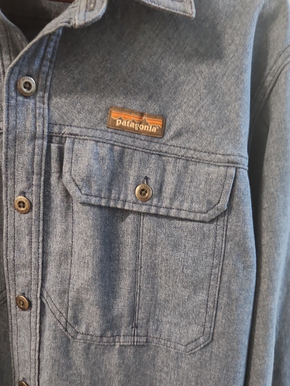 Patagonia Worn Work Farrier Hemp Long Sleeve Shirt L - Picture 3 of 4